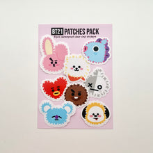 Load image into Gallery viewer, BT21 Universe Patches Fan Art Clear Vinyl Stickers
