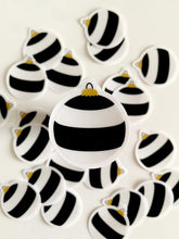 Load image into Gallery viewer, Black &amp; White Christmas Tree Ornaments Clear Sticker
