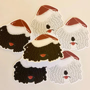 Hungarian Puli Christmas Gift Cards/Tags Pack
