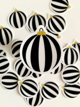 Load image into Gallery viewer, Black &amp; White Christmas Tree Ornaments Clear Sticker
