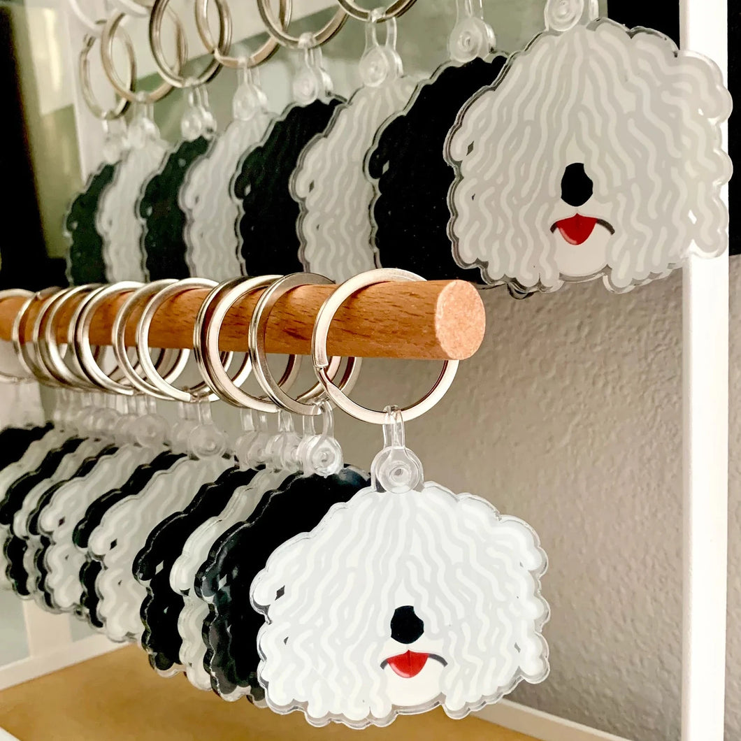 Hungarian Puli Acrylic Keychain