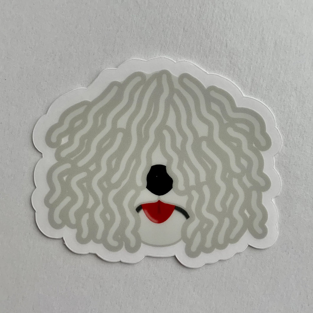 Hungarian Puli Clear Sticker