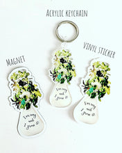 Load image into Gallery viewer, I’m Sexy and I Grow It! Lettuce Grow Farmstand Clear Sticker &amp; Magnet
