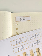 Load image into Gallery viewer, Planner Weekly Paper Sticker Sheet
