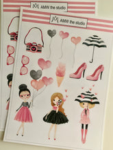 Load image into Gallery viewer, Heart Girls Paper Sticker Sheet
