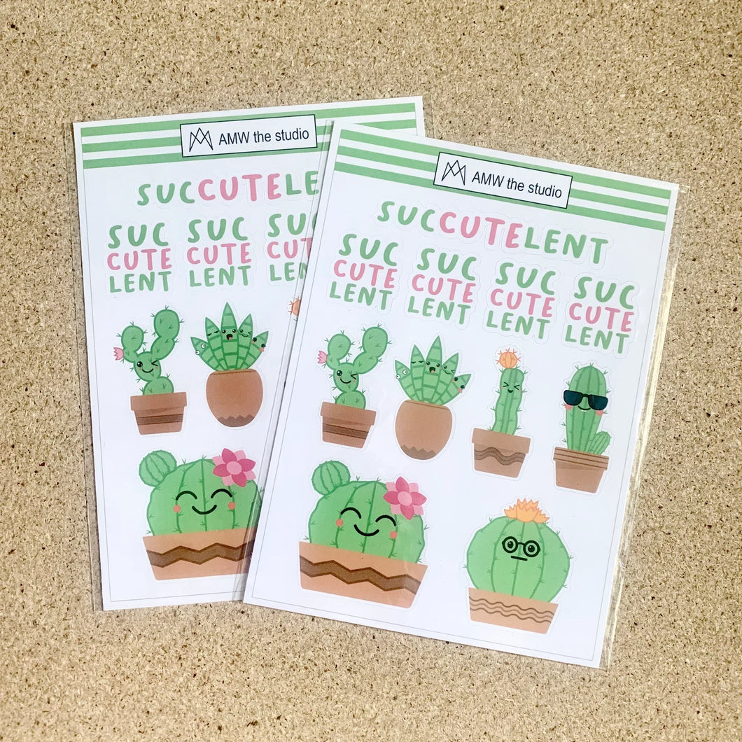 SucCUTElent Paper Sticker Sheet