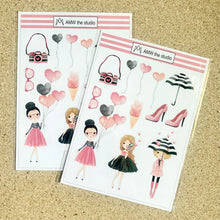 Load image into Gallery viewer, Heart Girls Paper Sticker Sheet
