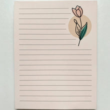 Load image into Gallery viewer, Boho Tulip 4.25&quot;x5.5&quot; Notepad
