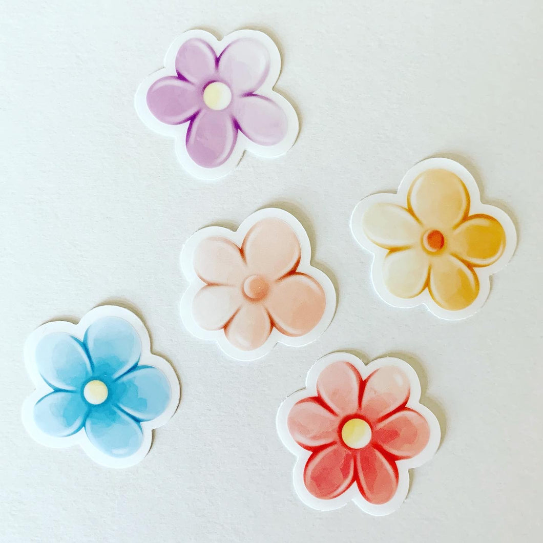 Flowers Mini Clear Sticker